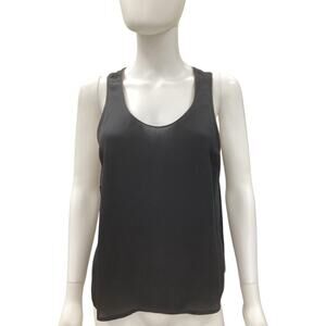 Maeve By Anthropologie Top Women’s Size M Tank Top Silk Black And Brown